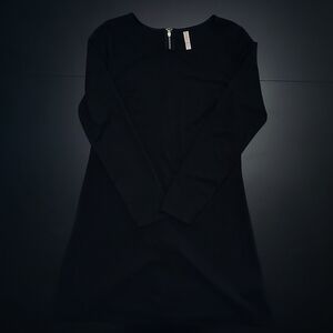 Elegant Black Long Sleeve Dress